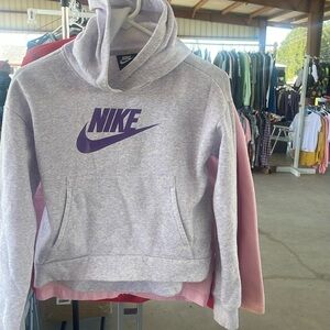 Soft and cozy purple and grey Nike jacket .